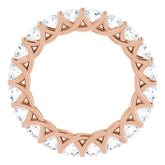 14K Rose 2 CTW Lab-Grown Diamond  Eternity Band